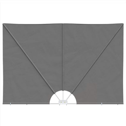 Balkongskärm 160 x 240 cm Polyester Oregelbunden Ljusgrå