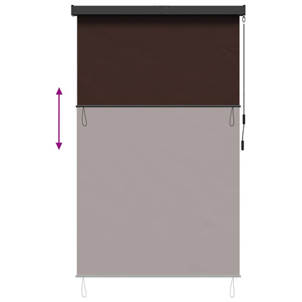Rullgardin Brun 60 x 250 cm Tyg och Aluminium