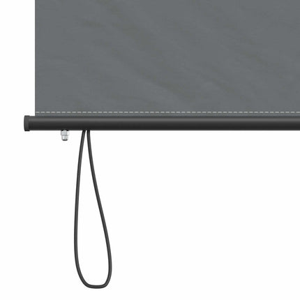 Rullgardin Ljusgrå 60 x 250 cm Tyg och Aluminium