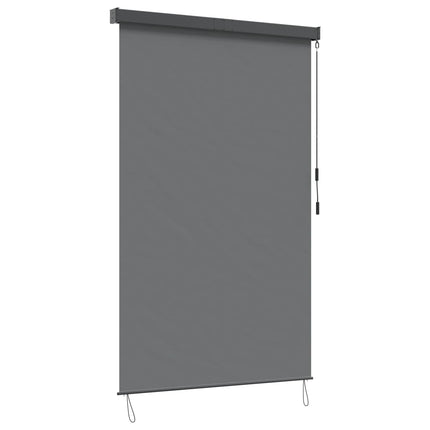 Rullgardin Ljusgrå 60 x 250 cm Tyg och Aluminium
