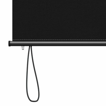 Rullgardin Svart 80 x 250 cm Tyg och Aluminium