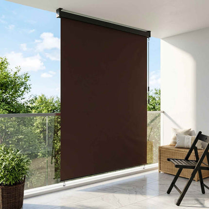 Rullgardin Brun 120 x 250 cm Tyg och Aluminium