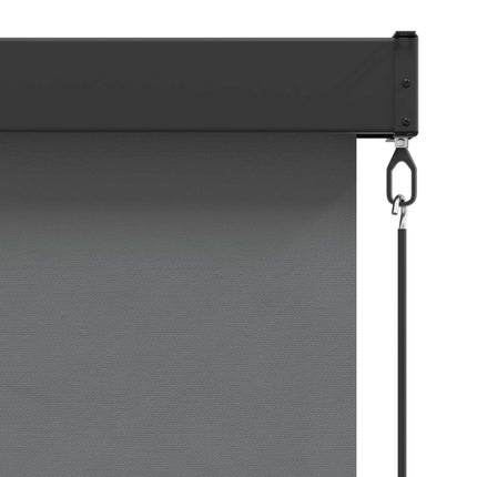 Rullgardin Ljusgrå 180 x 250 cm Tyg och Aluminium