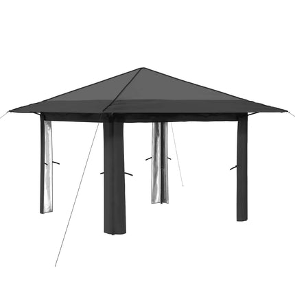 Paviljong utan sidovägg Ljusgrå och antracit