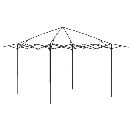Gazebo utan vägg 4 x 4 m Kräm och brun