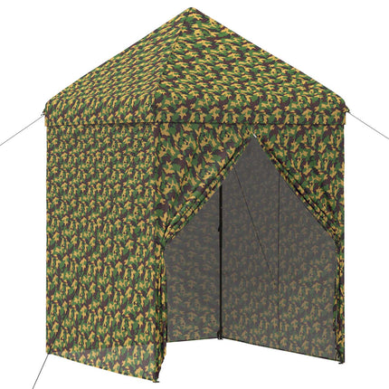 Tält med 4 sidoväggar 2,9 x 2,9 m Armémönster