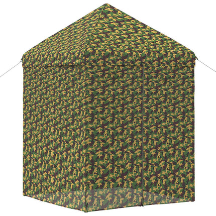 Tält med 4 sidoväggar 2,9 x 2,9 m Armémönster