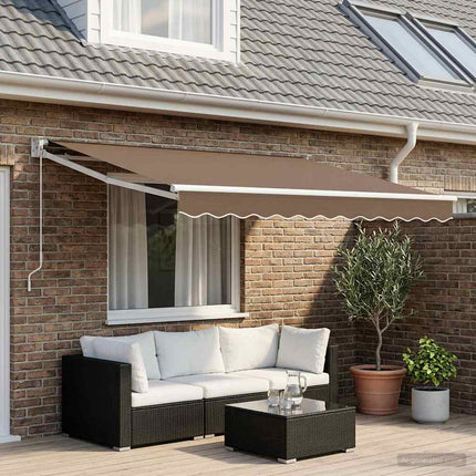 Markisväv Taupe 3,5 x 2 m Polyester