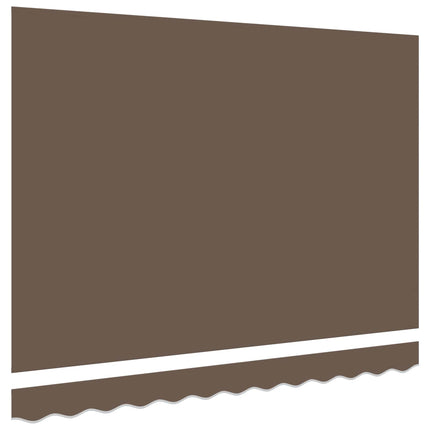 Markisväv Taupe 4,5 × 3,5 m Polyester