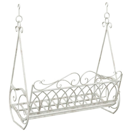 Gungbänk Stål 112 x 60 x 126,5 cm Antik vit