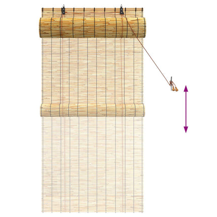 Rullgardin Naturlig 80 x 160 cm Vass