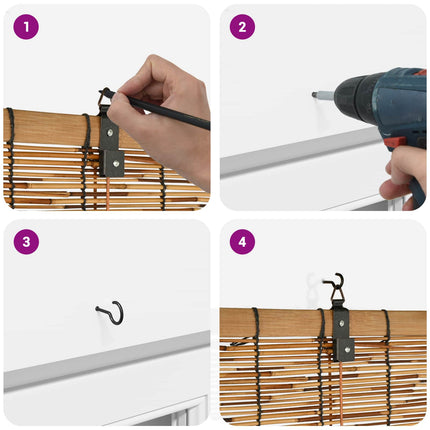 Rullgardin Brun 120 x 160 cm Vass