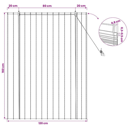 Rullgardin Brun 120 x 160 cm Vass