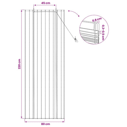 Rullgardin Brun 80 x 220 cm Vass