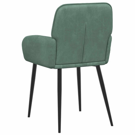Matstolar 2 pcs Sammet Havgrön 57 x 50 x 85 cm