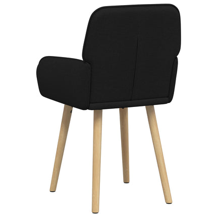 Matstolar 2 st Tyg Svart 56,5 x 50 x 87,5 cm