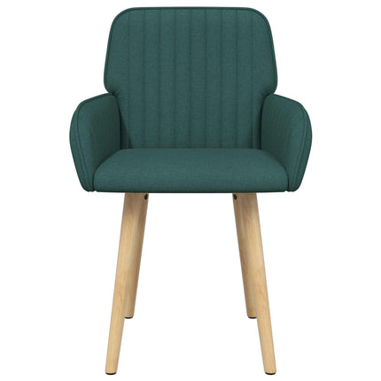 Matstolar 2 pcs Tyg Mörkgrön 56,5 x 50 x 87,5 cm