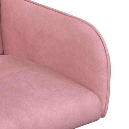 Matstolar 2 st Sammet Rosa 59 x 56,5 x 86 cm