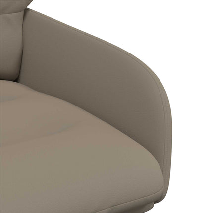 Svängande Matstolar 2 st Konstläder Cappuccino 59x59,5x90cm