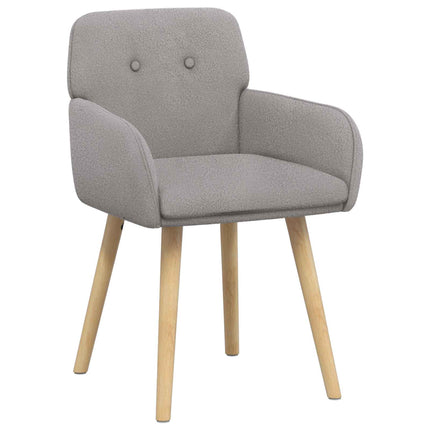 Matstolar 2 st Bouclé Ljusgrå 59 x 57 x 85 cm