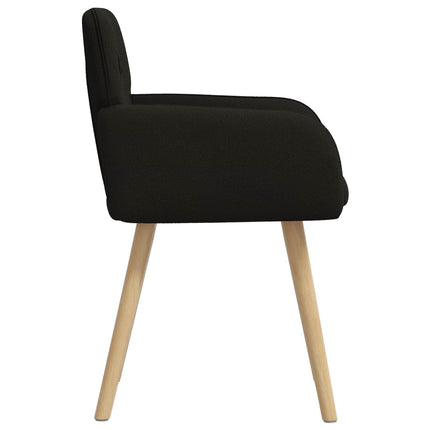 Matstolar 2 st Bouclé Svart 59 x 57 x 85 cm