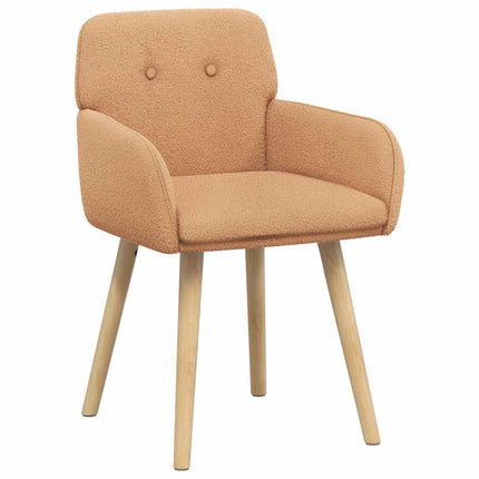 Matstolar 2 pcs Bouclé Beige 59 x 57 x 85 cm