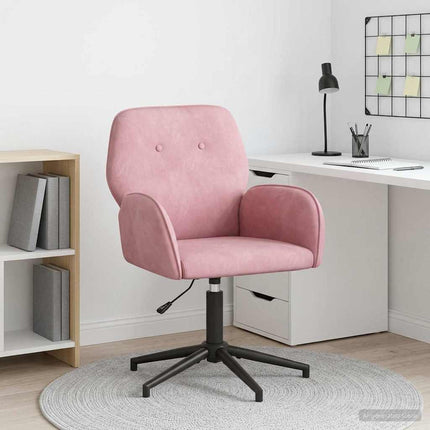 Svanstol 54 x 55 x 90 cm Rosa Sammet