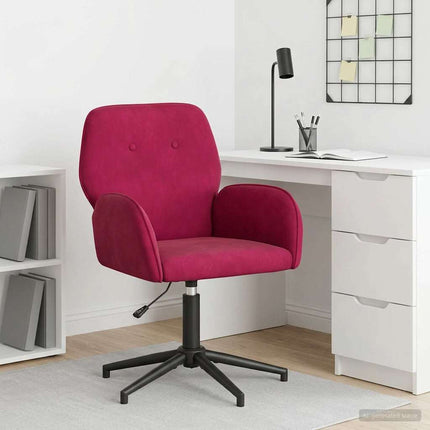 Svanstol 54 x 55 x 90 cm Vinröd Sammet