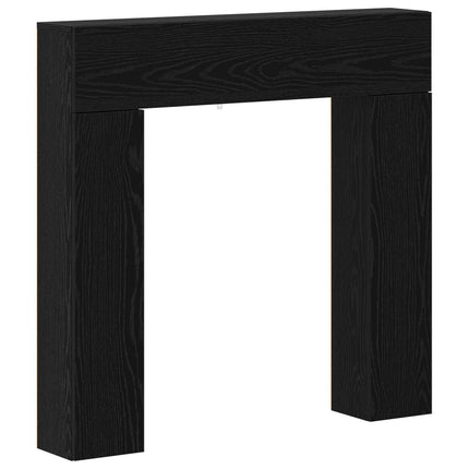 Eldstadsram Svart ek 102 x 18 x 100,5 cm Konstruerat trä