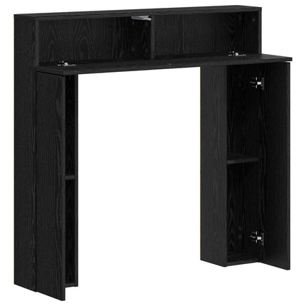 Eldstadsram Svart ek 102 x 18 x 100,5 cm Konstruerat trä