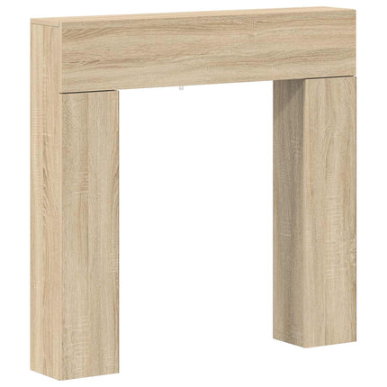 Eldstadsram Sonoma-ek 102 x 18 x 100,5 cm Konstruerat trä