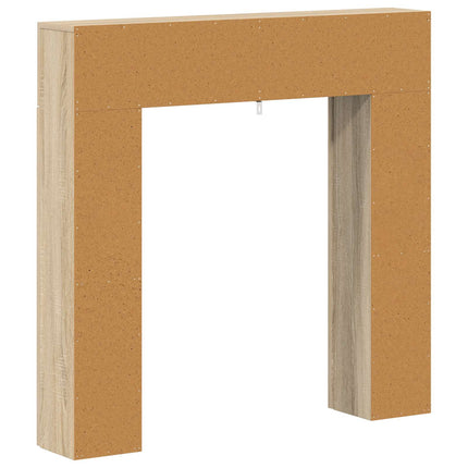 Eldstadsram Sonoma-ek 102 x 18 x 100,5 cm Konstruerat trä