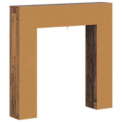 Eldstadsram Gammalt trä 102 x 18 x 100,5 cm Konstruerat trä