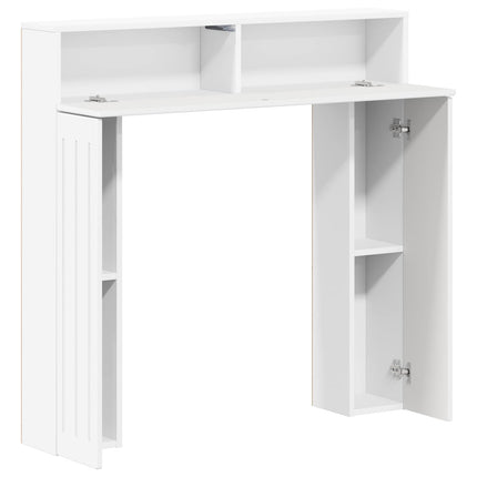 Eldstadsram Vit 102 x 18 x 100,5 cm Konstruerat trä