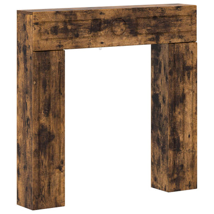 Eldstadsram Rökt ek 102 x 18 x 100,5 cm Konstruerat trä