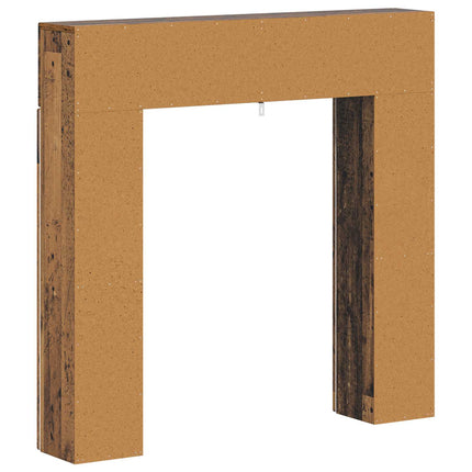 Eldstadsram Gammalt trä 102 x 18 x 100,5 cm Konstruerat trä