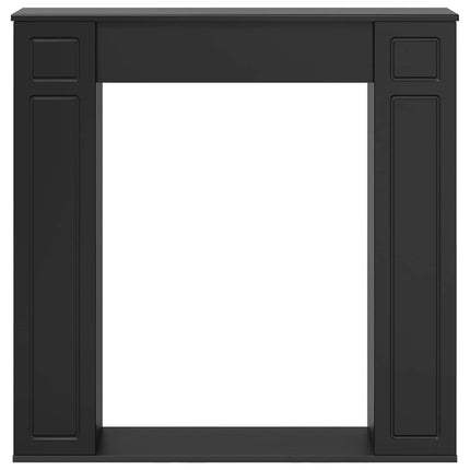 Eldstadsram Svart 100 x 20 x 100 cm Konstruerat trä