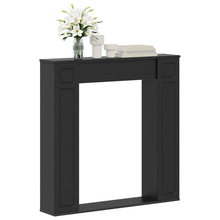 Eldstadsram Svart 100 x 20 x 100 cm Konstruerat trä