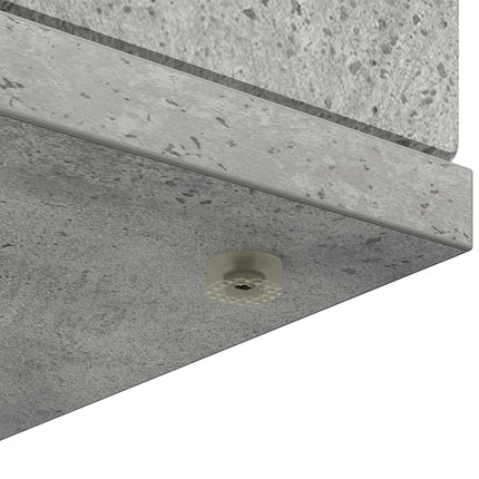 Eldstadsram Betonggrå 100 x 20 x 100 cm Konstruerat trä