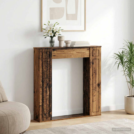 Eldstadsram Gammalt trä 100 x 20 x 100 cm Konstruerat trä