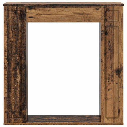 Eldstadsram Gammalt trä 100 x 20 x 100 cm Konstruerat trä