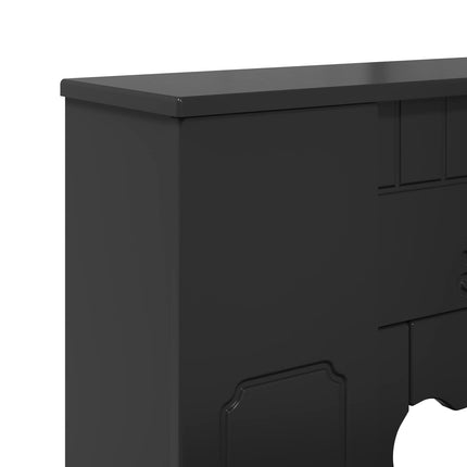 Eldstadsram Svart 93 x 20 x 89 cm Konstruerat trä