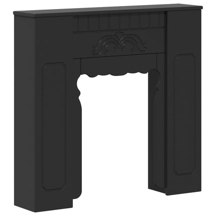 Eldstadsram Svart 93 x 20 x 89 cm Konstruerat trä
