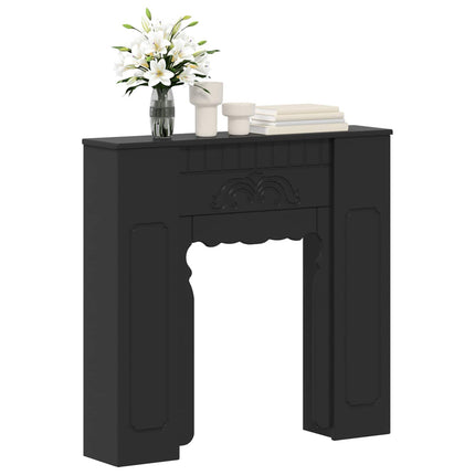 Eldstadsram Svart 93 x 20 x 89 cm Konstruerat trä