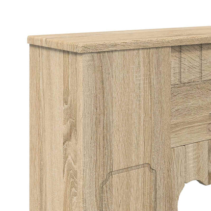 Eldstadsram Sonoma-ek 93 x 20 x 89 cm Konstruerat trä