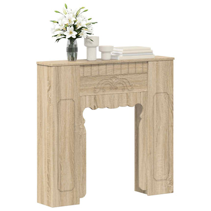 Eldstadsram Sonoma-ek 93 x 20 x 89 cm Konstruerat trä