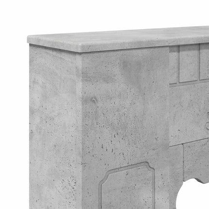 Eldstadsram Betonggrå 93 x 20 x 89 cm Konstruerat trä