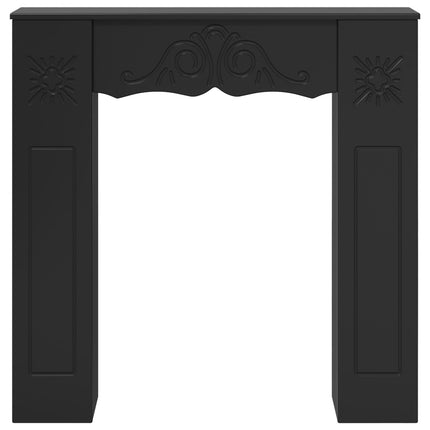 Eldstadsram Svart 102 x 20 x 102 cm Konstruerat trä