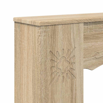 Eldstadsram Sonoma-ek 102 x 20 x 102 cm Konstruerat trä