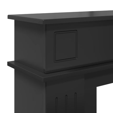Eldstadsram Svart 102 x 26 x 100 cm Konstruerat trä